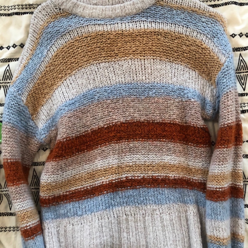 American Eagle striped sweater oversized